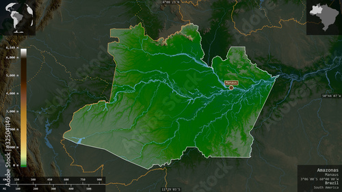 Amazonas, Brazil - composition. Physical