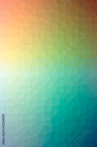 Wallpaper Mural Illustration of abstract Orange vertical low poly background. Beautiful polygon design pattern. Torontodigital.ca