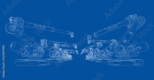 A industral robots manipulators