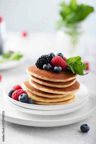 Pancakes with berry