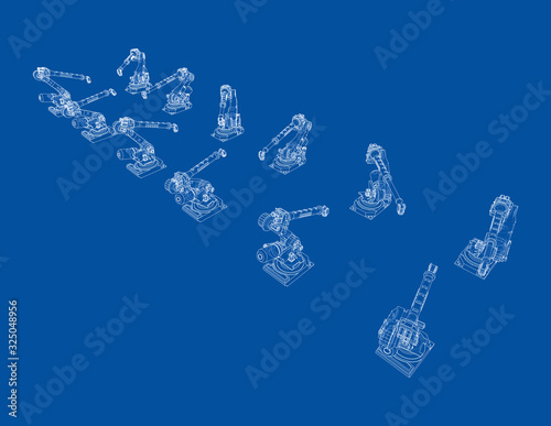 A industral robots manipulators
