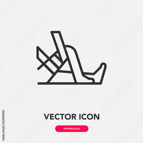 body wrapping icon vector sign symbol