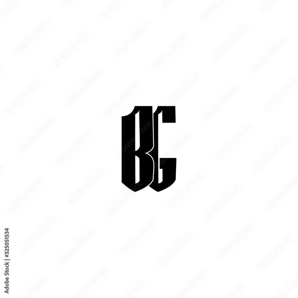 Obraz premium BG B G logo icon design template elements