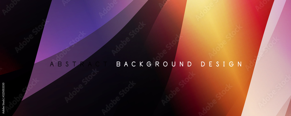 Wave liquid style lines with shadows and light on gradient background Wave liquid style lines with shadows and light on gradient background