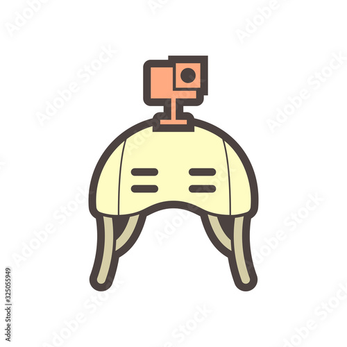 helmet camera icon