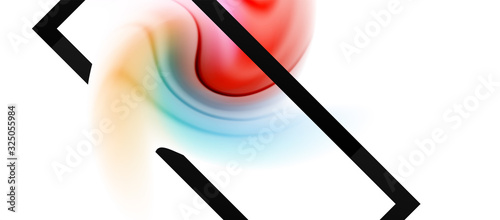 Abstract background, fluid mixing gradient liquid style colors composition. Vector Illustration For Wallpaper, Banner, Background, Card, Book Illustration, landing page