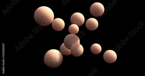 brownian motion for tissue design. Molecular structure. Simple pattern. Science illustration. Chaotic illustration. Able to loop seamless 4k