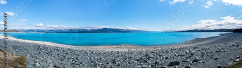 Lake Pukaki turquoise lake Southern Alps New Zealand