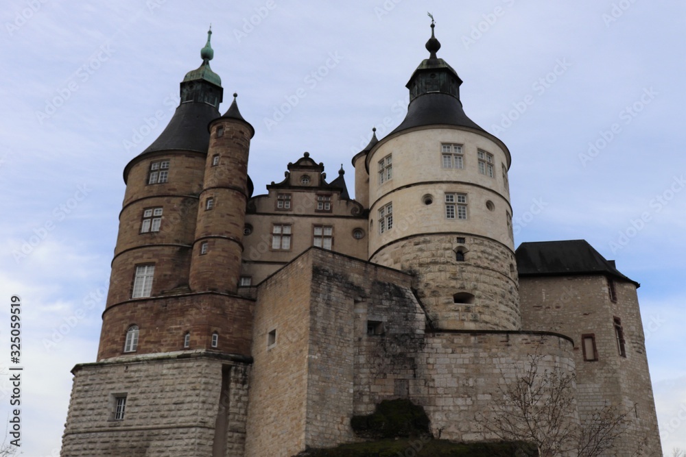 Château des ducs de Wurtemberg à Montbéliard construit au 13 ème siècle - ville de Montbéliard - Département du Doubs - Région Franche Comté - France - Vue de l'extérieur