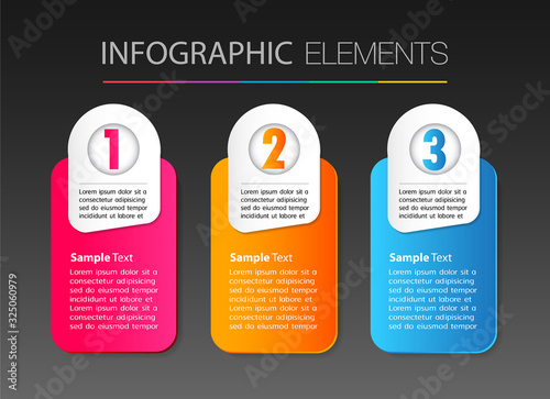 modern paper text box template, banner Infographic