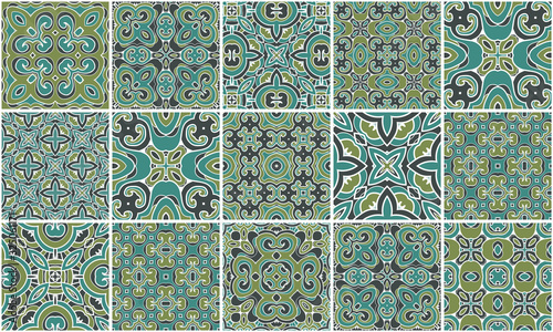 Traditional ornate portuguese decorative tiles azulejos.
