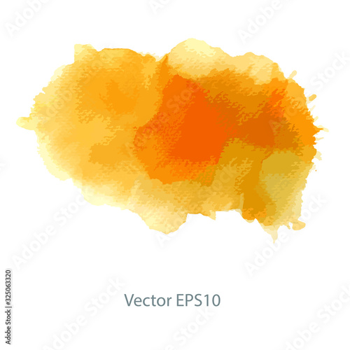 Orange watercolor background. vector background