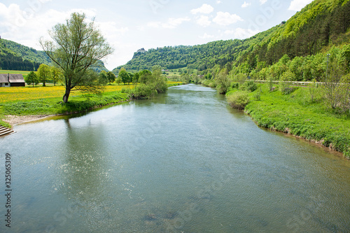 Donau in der Nähe von Beuron, Baden-Württemberg, Deutschland