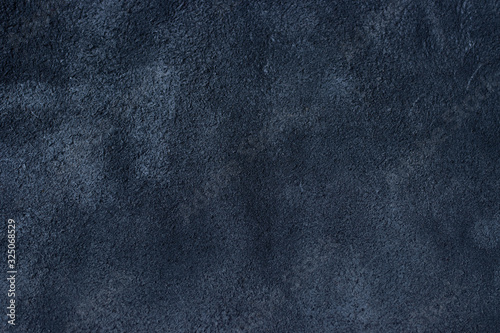 blue suede leather texture background closeup