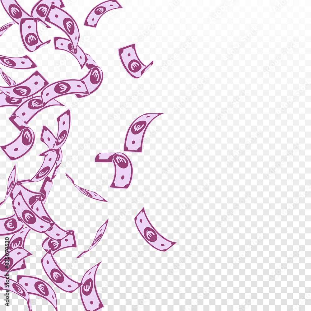 European Union Euro notes falling. Floating EUR bi European Union Euro notes falling. Floating EUR bi