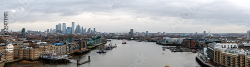 London skyline from the Tower Bridge, England, UK © ako-photography