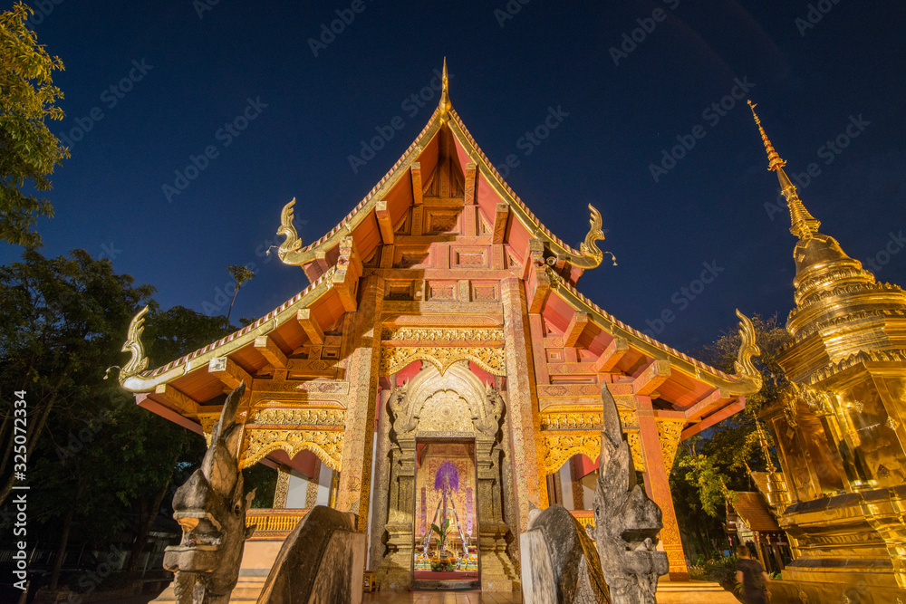 Fototapeta premium THAILAND CHIANG MAI WAT PHRA SINGH