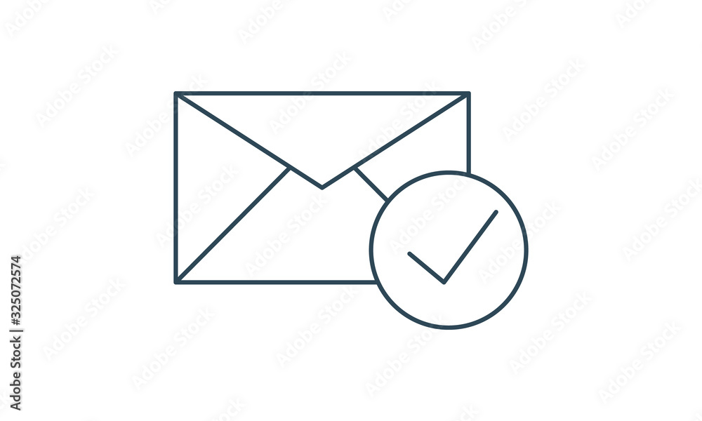 Approved message icon for verification and authorization Approved message icon for verification and authorization
