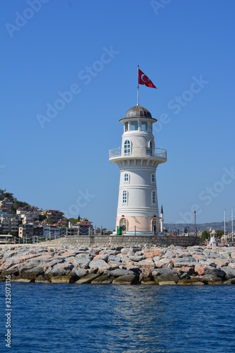 lighthouse on coast of turkey