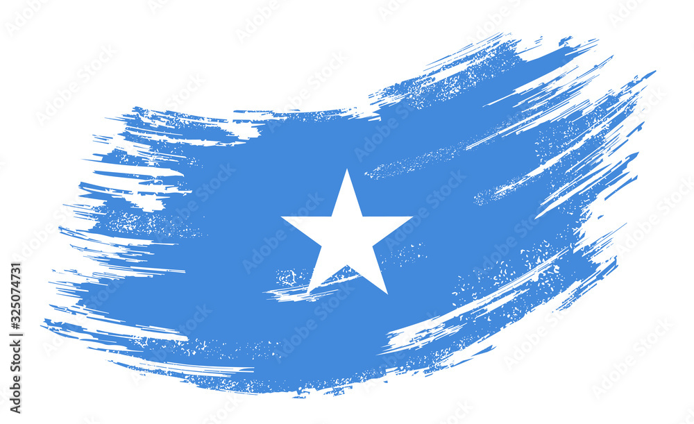 Somalian flag grunge brush background. Vector illustration. Somalian flag grunge brush background. Vector illustration.