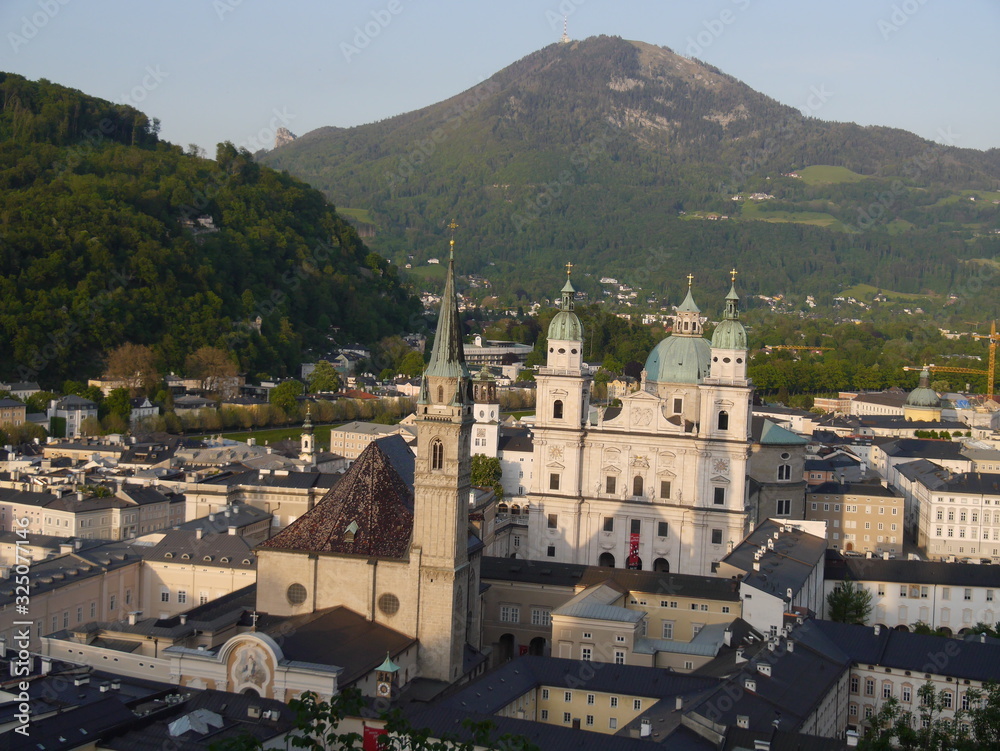 Landscape with a view of Salzburg and Salzburg Castle