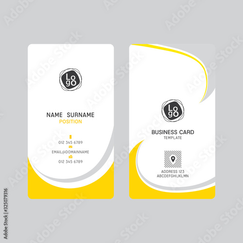 Vector corporate  business card template.
