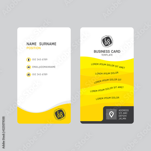 Vector corporate  business card template.
