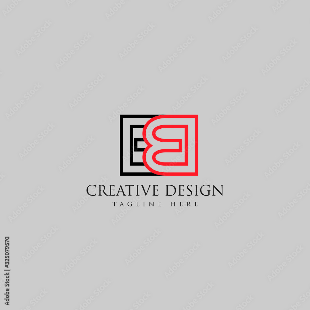 eb letter link logo. and outline logo, minimal logo. eb letter link logo. and outline logo, minimal logo.
