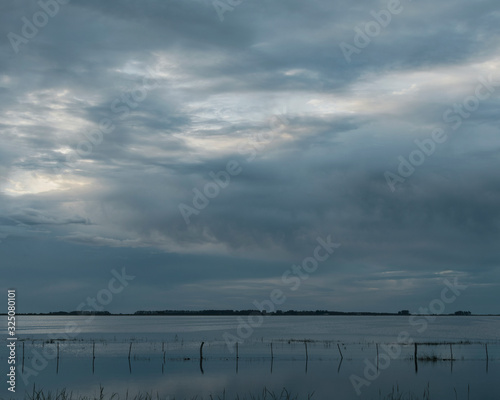 clouds over the sea