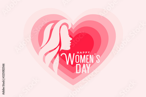 beautiful happy womens day event poster design