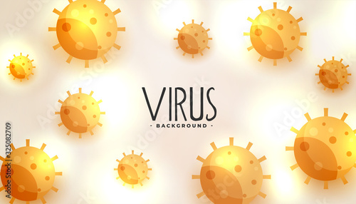 bacteria infection or virus flu background design