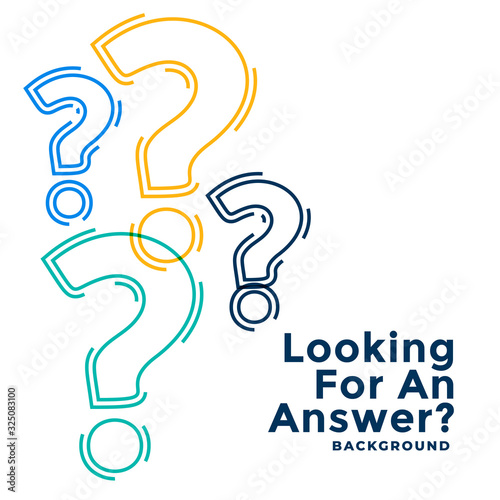 web help and support template with question marks