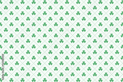 clover leaves pattern for st patricks day