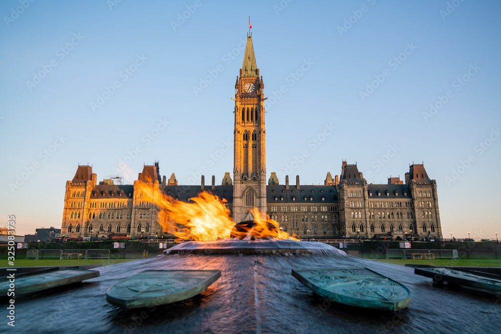Parliament Hill in Ottawa, Ontario, Canada - obrazy, fototapety, plakaty 