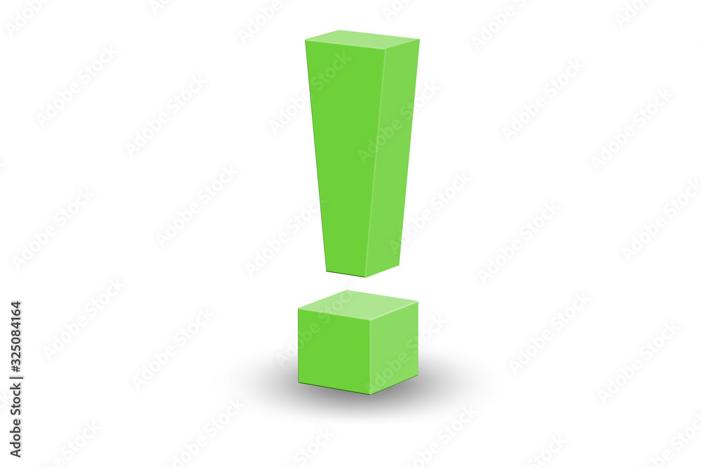 Exclamation mark concept with businessman Exclamation mark concept with businessman