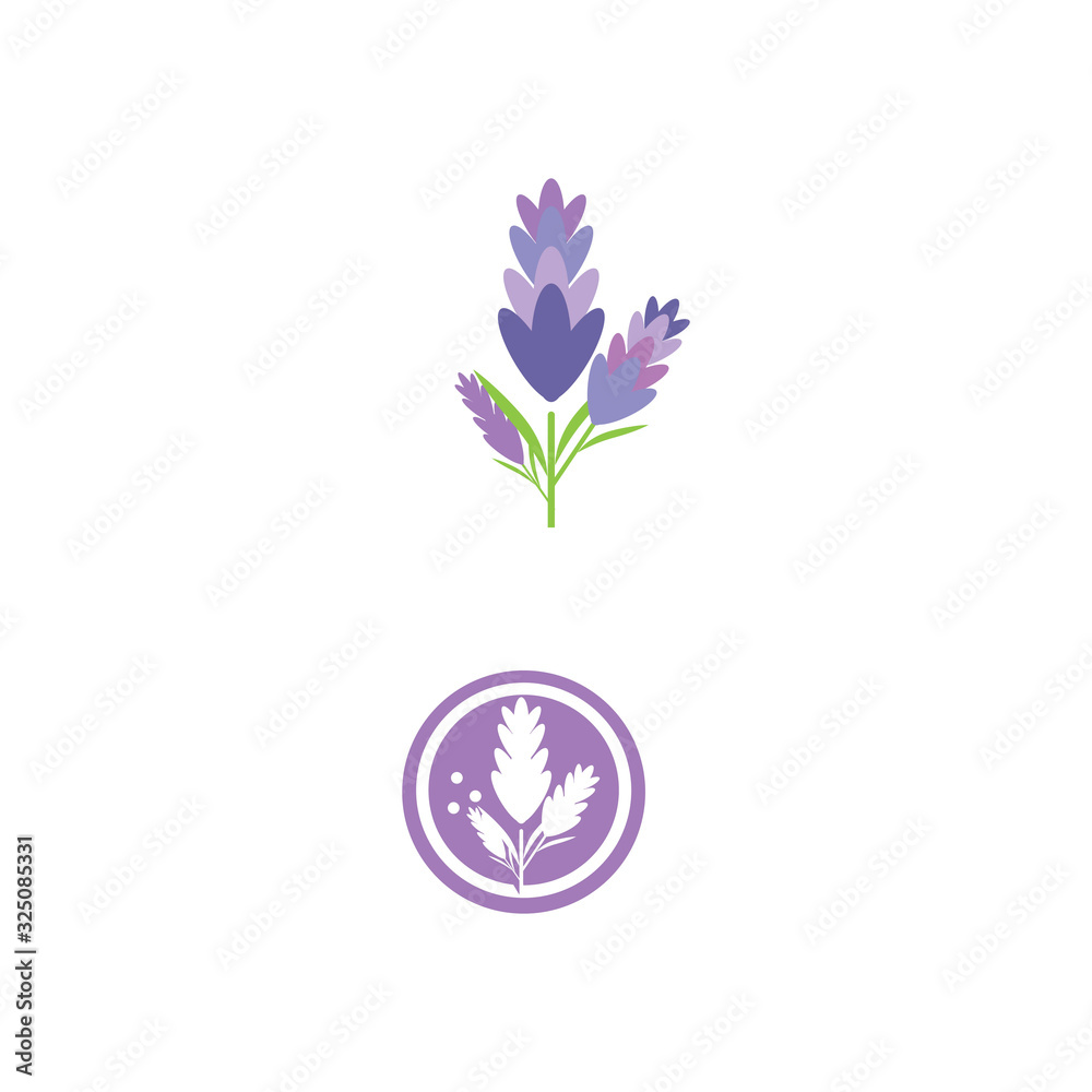 Lavender Logo Template vector symbol Lavender Logo Template vector symbol