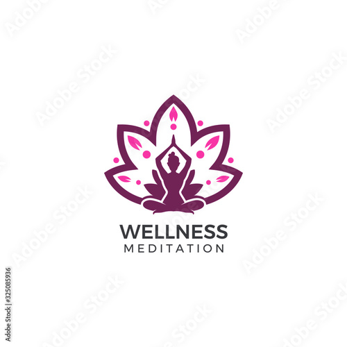 Logo for wellness yoga