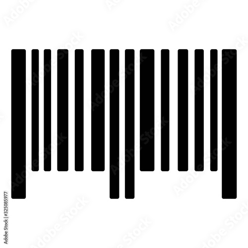Barcode icon. Scanner, reader sign. Scan barcode. Retail, Sales concept. Price, Tag illustration.