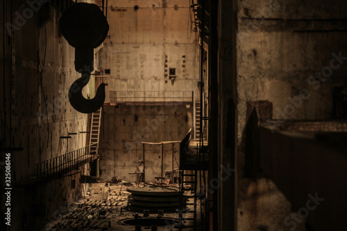 abandoned industrial interior in Pripyat photo