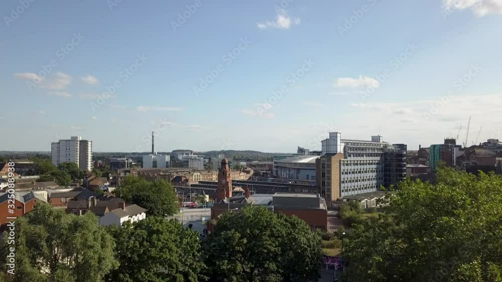 Nottingham UK beautiful Aerial Drone Nottingham UK beautiful Aerial Drone