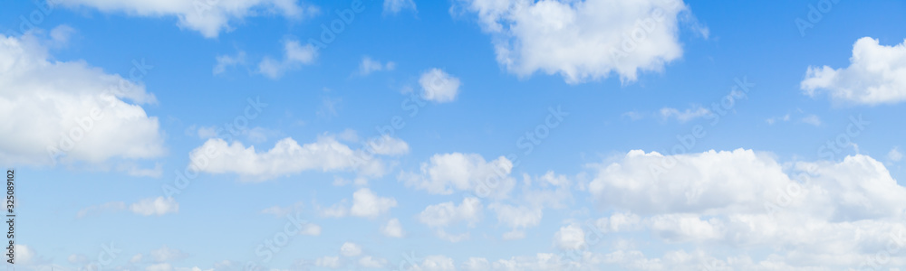 Blue sky with white clouds at daytime, natural photo Blue sky with white clouds at daytime, natural photo