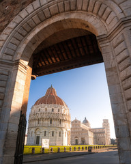Fotobehang De scheve toren Toren van Pisa in Italië  © Jag