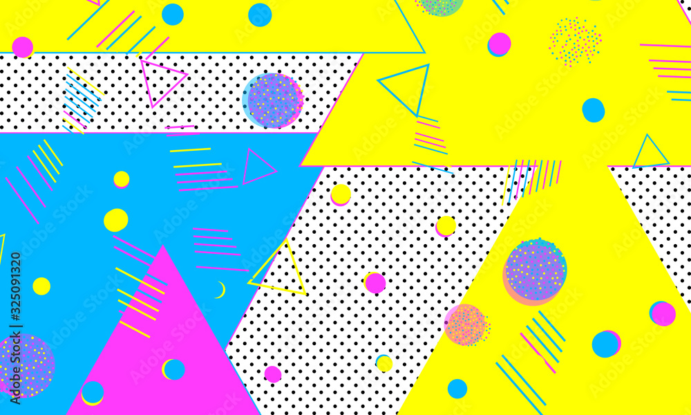 80s background. Abstract dots. Memphis pattern. 80s background. Abstract dots. Memphis pattern.