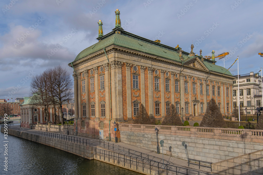 House of nobles in Stockholm a winter day. 