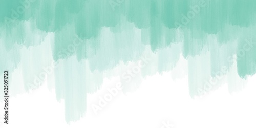 Water color, green, white background, used as a background in the wedding and other tasks.