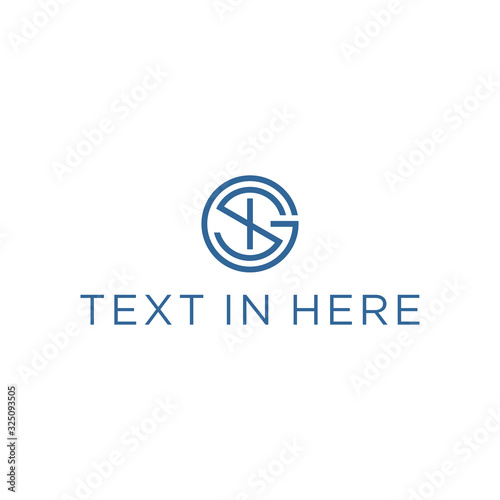 GSI. SIG. Initial Logo Design. Abstract Circle Vector Icon. Geometric Line Monogram Concept. Elegant Flat Emblem for Business. Creative Letter Symbol. Modern Graphic Element. Click Sign Idea