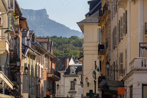 Historic center in Aix-les-Bains, France