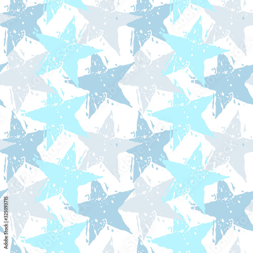 seamless star pattern and background vector illustration