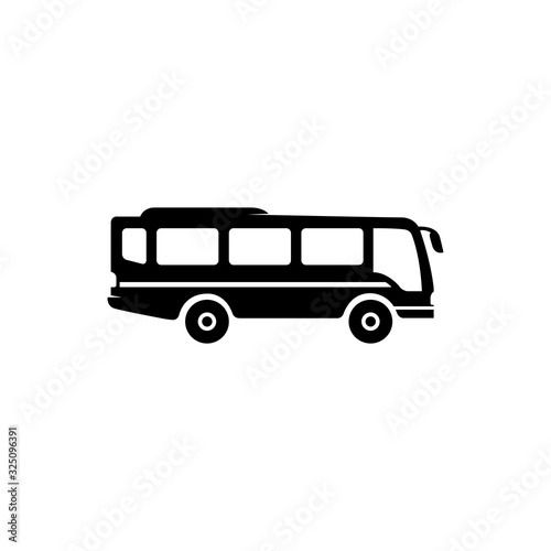 Passenger bus vector icon design