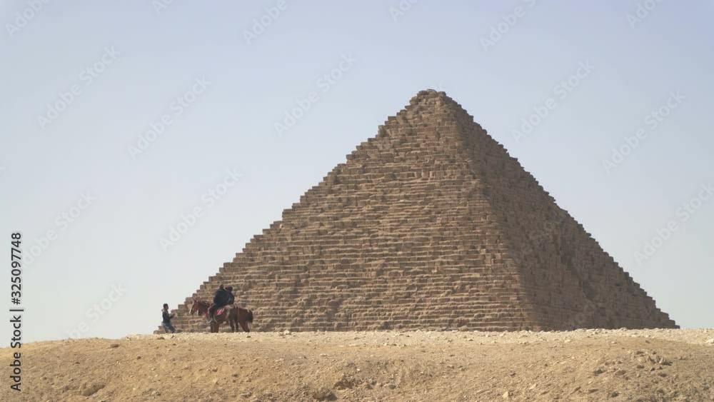 The Pyramid of Menkaure located on the Giza Plateau in Cairo, Egypt The Pyramid of Menkaure located on the Giza Plateau in Cairo, Egypt